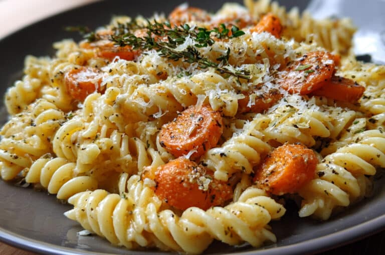 Creamy Roasted Carrot & Parmesan Rotini