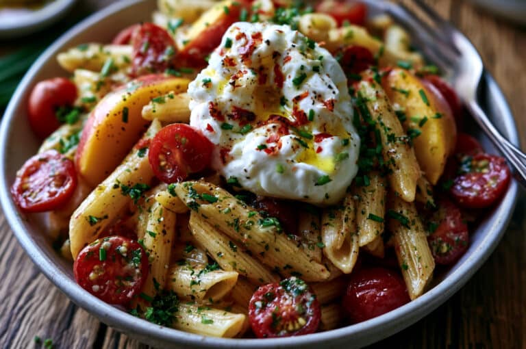 JUNE_Recipe_CherryTomatoPeachandBurrataPenne (2)