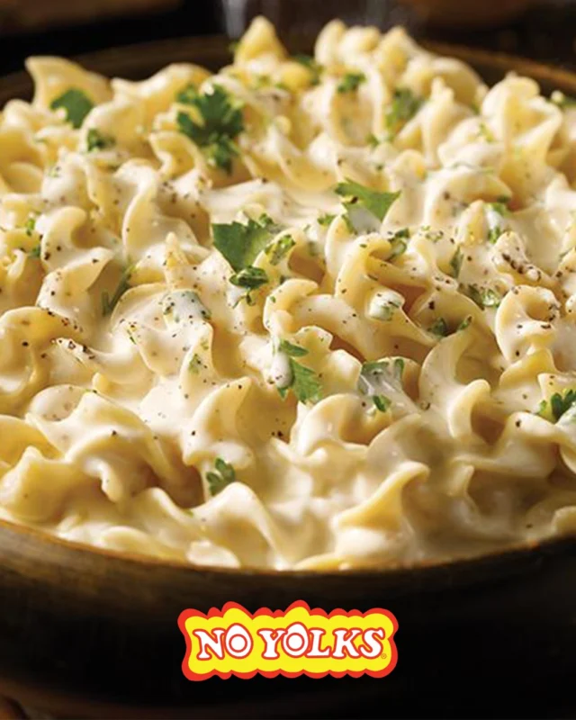 National Cheese Day calls for No Yolks 3 Cheese Noodles. 🧀 Easy to make. Impossible to resist. Link in bio for recipe details.